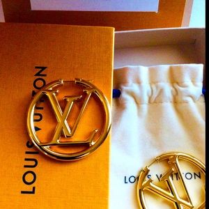 Louis Vuitton Gold Logo Pendant